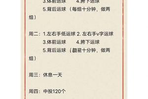  专业篮球球员的日常训练安排：揭秘高效训练策略